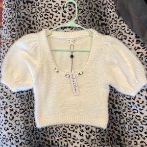 For Love and Lemons Cropped Sweater